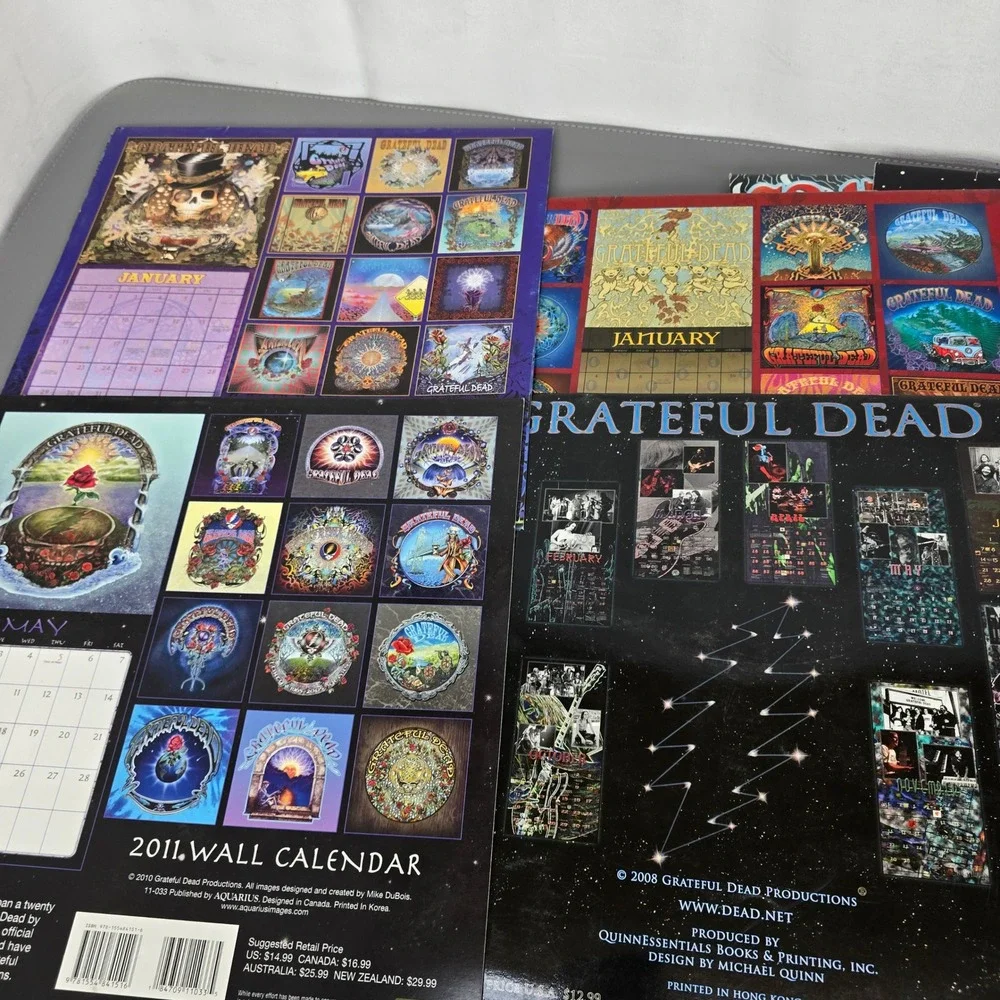 13 Grateful Dead Wall Calendars Mike DuBois Art 2009-2025 Psychedelic Rock Music